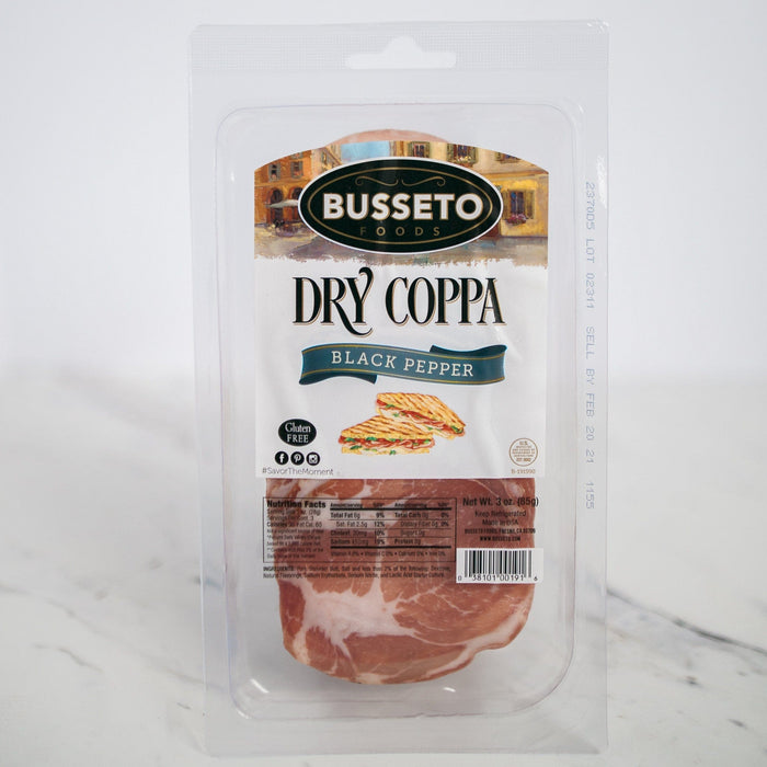 Busseto Coppa: Black Pepper 3oz