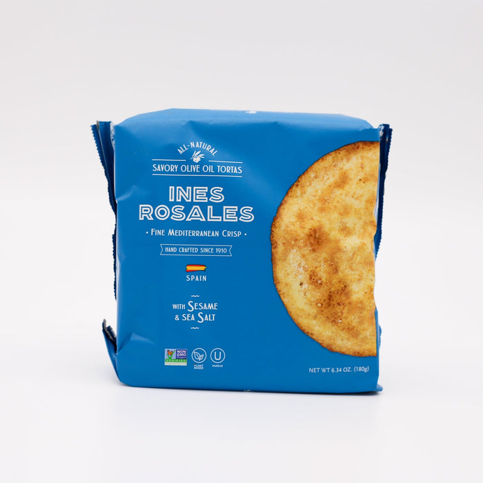 Ines Rosales Olive Oil Tortas: Sesame & Sea Salt 6.34oz