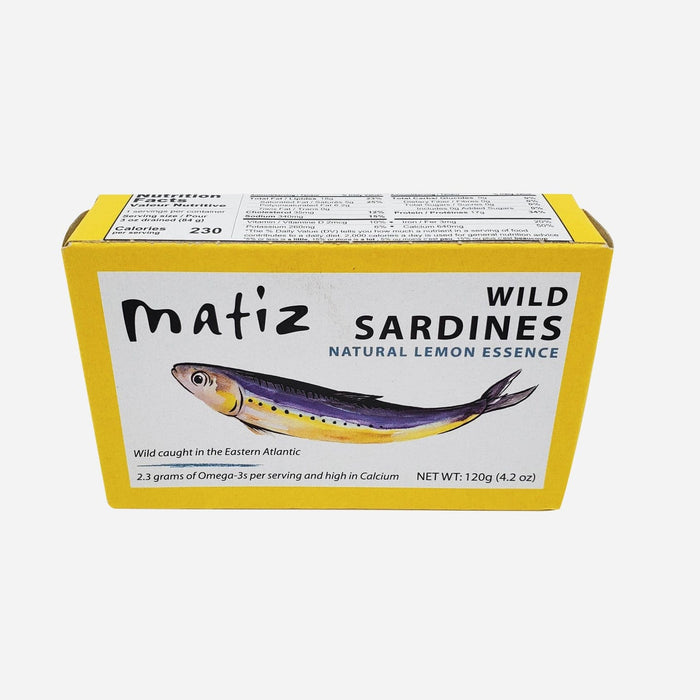 Matiz Wild Sardines in Natural Lemon Essence 4.2oz