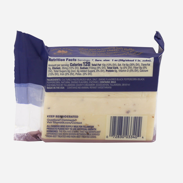 Tillamook Cheddar: Smoked Black Pepper White Cheddar 7oz